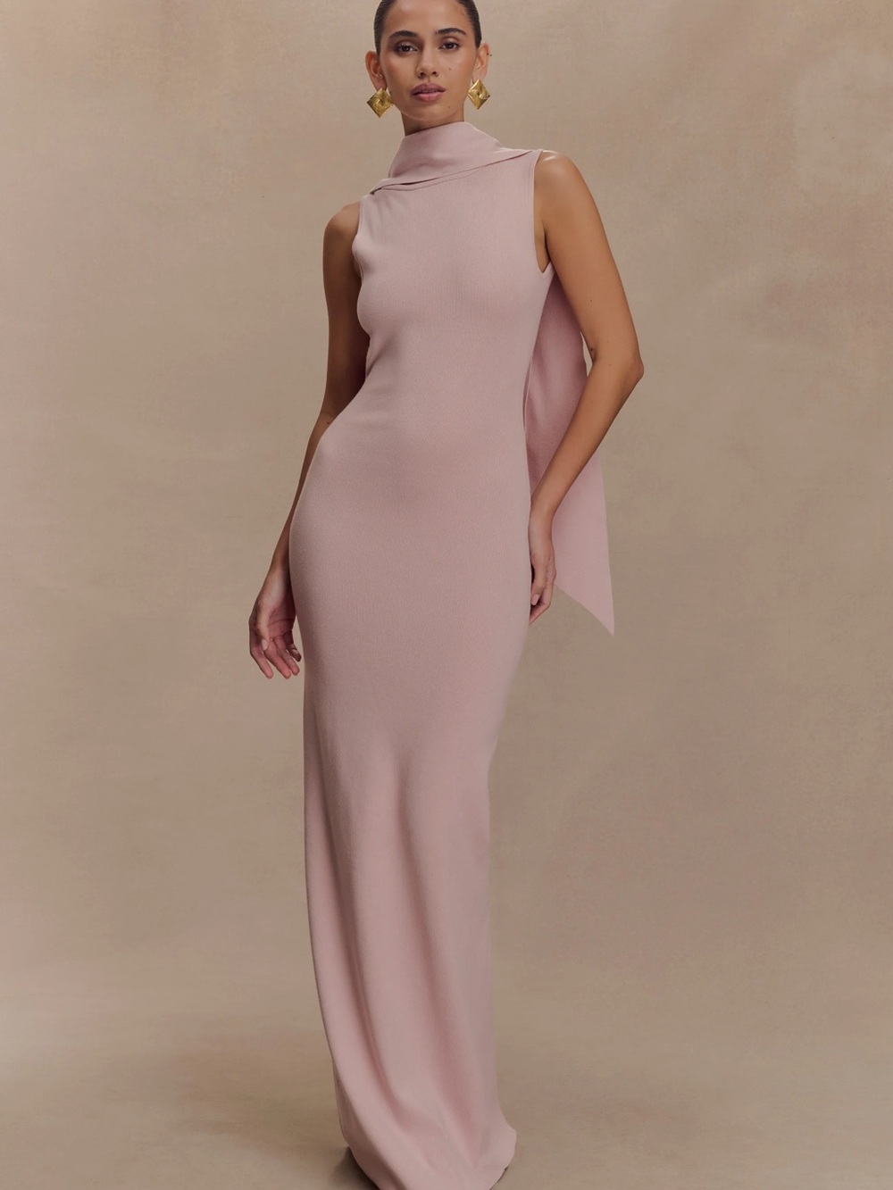 Meshki Darby Maxi Dress (Pale Pink, NWT)